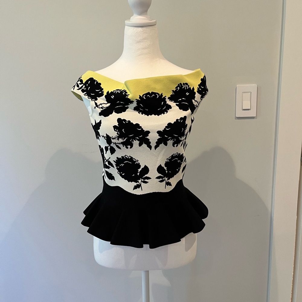 NWT Alexander McQueen Peplum Top
